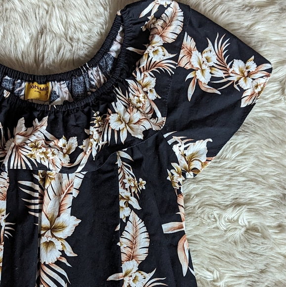 EUC Aloha Moi Hawaiian Tropical Cotton Midi Dress - Picture 5 of 13